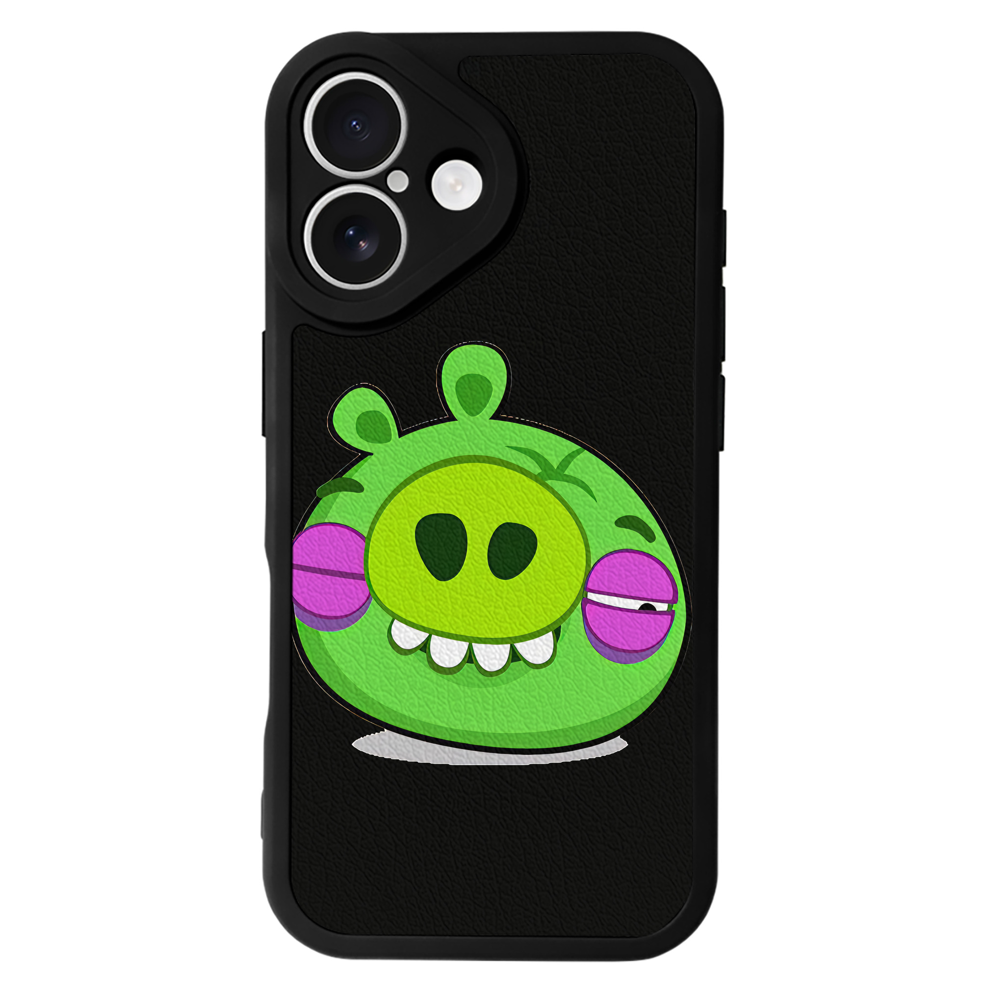 （画像用） Angry Birds アングリーバード 【iPhone 16シリーズ対応】シリコンスマホケース（レザー調） 材質：シリコン